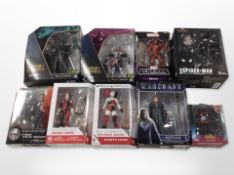 Nine DC, Hot Toys, Spin Master and other figurines including League of Legends, Warcraft,