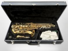A B&S series 500 model 3235 saxophone, in fitted case.