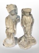 Two statue moulds,