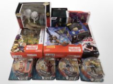 11 Funko Pop!, Epic Games and other figurines including Fortnite, Star Wars, Thundercats, etc.