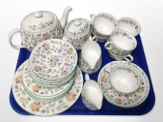 23 pieces of Minton Haddon Hall tea china.