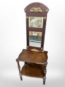 A Continental gilt pier glass mirror,