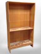 A Danish stained oak open bookshelf,