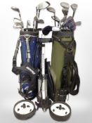 A golf trolley by Howson,