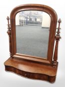 A Victorian-style mahogany dressing table mirror, width 57cm.