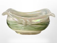 An Art Nouveau iridescent glass bowl,