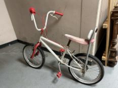 A vintage child's chopper bike.