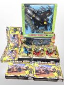 Nine Lanard and Boley miiltary figurines, boxed.