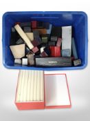 A large quantity of jewellery boxes.