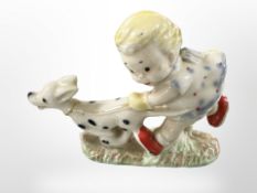 A Wade porcelain Mabel Lucy Attwell figure, Sarah with dog,