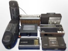 A group of radios including Grundig, Hacker, Yachtboy, etc.