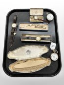 A collection of watches to include gold-plated pocket watch, 9ct gold-backed vintage lady's watch,