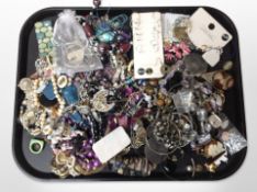 A quantity of modern costume jewellery.