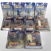 10 Hasbro Star Wars figurines, boxed.