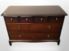 A Stag six-drawer chest, 106cm wide x 47cm deep x 72cm high.