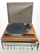 A Garrard DD75 direct drive turntable, together with a Pioneer stereo-receiver model SC-650,