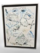 A French gallery poster, Jan Voss, 60cm x 78cm.