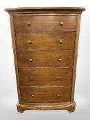A Willis and Gambier five drawer tall boy,