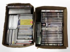 A quantity of CDs, DVDs, box sets.
