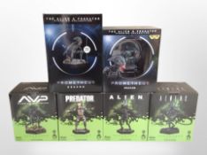 Six Eaglemoss Hero Collector Alien franchise figurines, boxed.