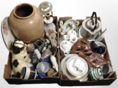 A quantity of continental ceramics including Bing & Grøndahl pierced porcelain dinner wares,