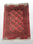A Turkoman rug, Afghanistan, 107cm by 79cm.