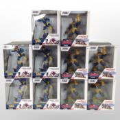 Eight Zoteki figurines to include X-Men and Avengers, boxed.