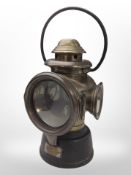 Two early-20th century Lucas King of the Road lamps, tallest 32cm including handle.