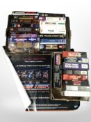 A group of CD ROM box sets including Star Trek, together with a rolled Star Trek poster.