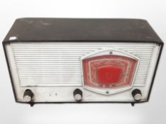 A mid-20th century Philips bakelite-cased radio, width 33cm.