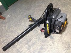 A McCulloch GB355BP petrol leaf blower.