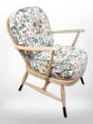 An Ercol spindle back armchair