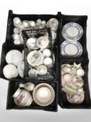 A large quantity of assorted tea, coffee and dinner porcelain including Crown Ming,