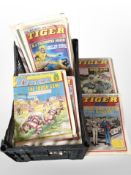 A collection of Tiger comics.
