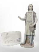 A Lladró figure, 'The Great Adventurer' No. 5944, together with a Lladró Collector's Society plaque.
