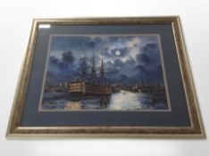 After John Freeman : HMS Victory, limited edition colour print,