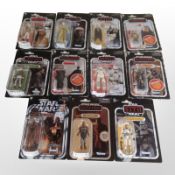 11 Kenner Star Wars figurines, boxed.