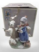 A Lladró figure, 'Winter Frost', No. 5287, boxed.
