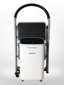 An Electriq air purifier and a folding step.