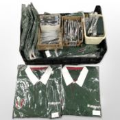 A quantity of Worthington's bitter polo shirts, new in cellophane wrapping,