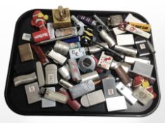 A collection of lighters.