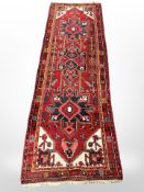 A Heriz runner, North-West Iran,