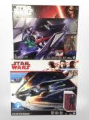 Two Hasbro Disney Star Wars models,