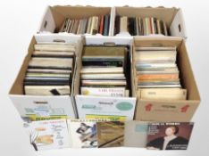 A large quantity of vinyl LP records and box sets including classical, continental,
