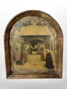 A reproduction Russian-style icon, 41cm x 35cm.