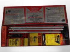 An American Outers Gunslick shotgun cleaning kit in enamelled box.