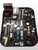 A collection of lady's and gent's wristwatches, including Sekonda, Timex, Rotary, etc.