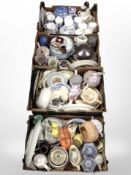 A large quantity of mainly 20th-century ceramics, Ringtons blue and white caddy, dinner wares,