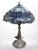 A Tiffany style Dragonfly table lamp,