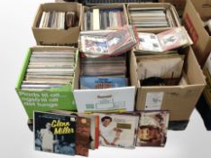 A very large quantity of vinyl LP records and 45s including continental examples, easy listening,
